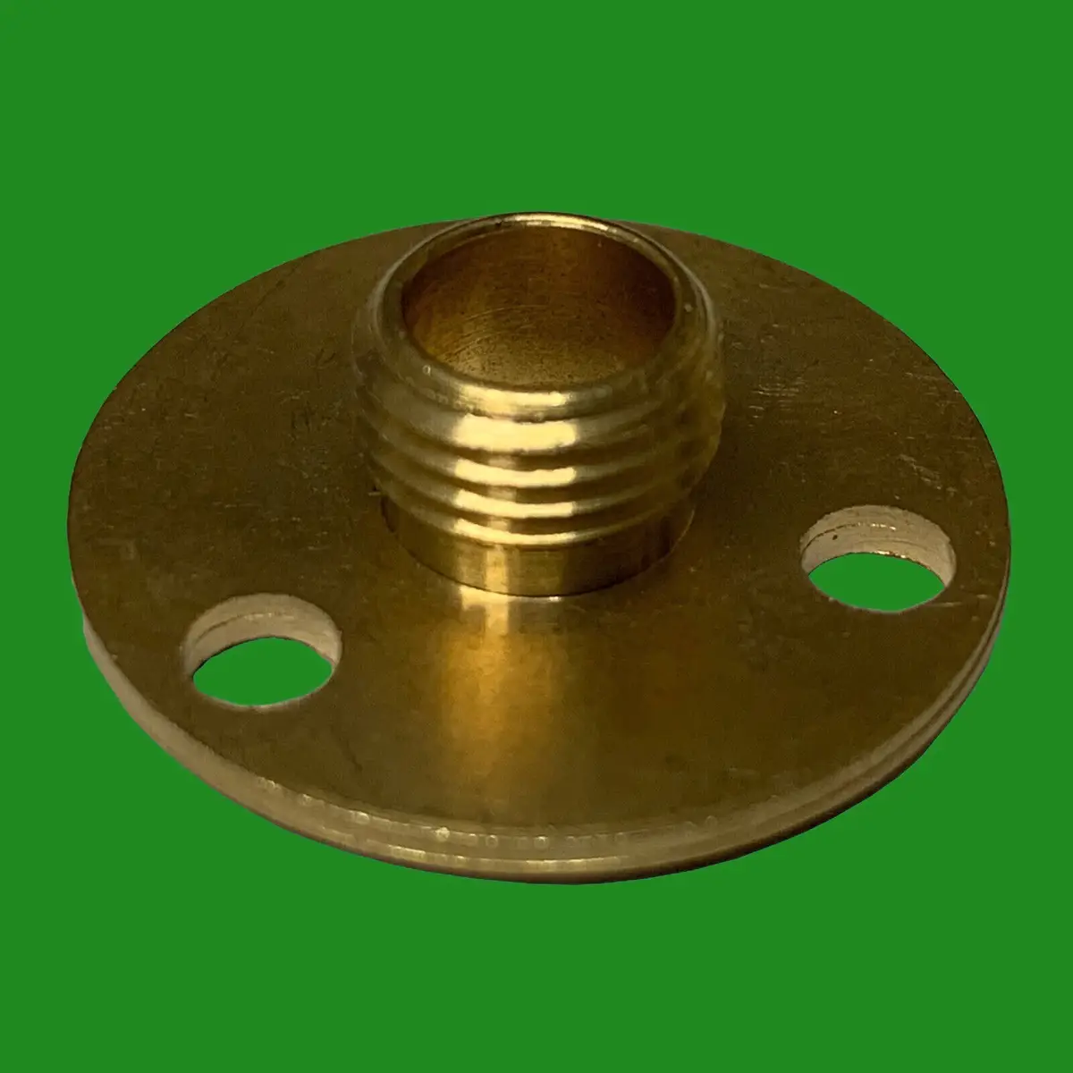 8x M10 10mm x 25mm Brass Base Backplate Allthread Hollow Thread Tube Lampholder - image 2 | Free standard UK delivery included | Discount Quality Products