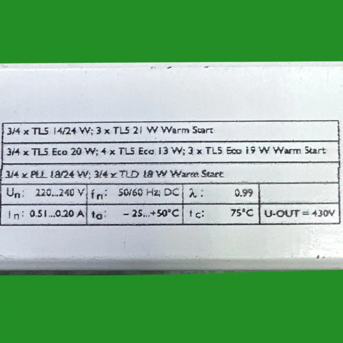 Philips HF-Pi 3/4 14/24 TL5/PL-L EII Electronic Ballast 14W 24W T5, 18W 24W PLL - image 6 | Free standard UK delivery included | Discount Quality Products