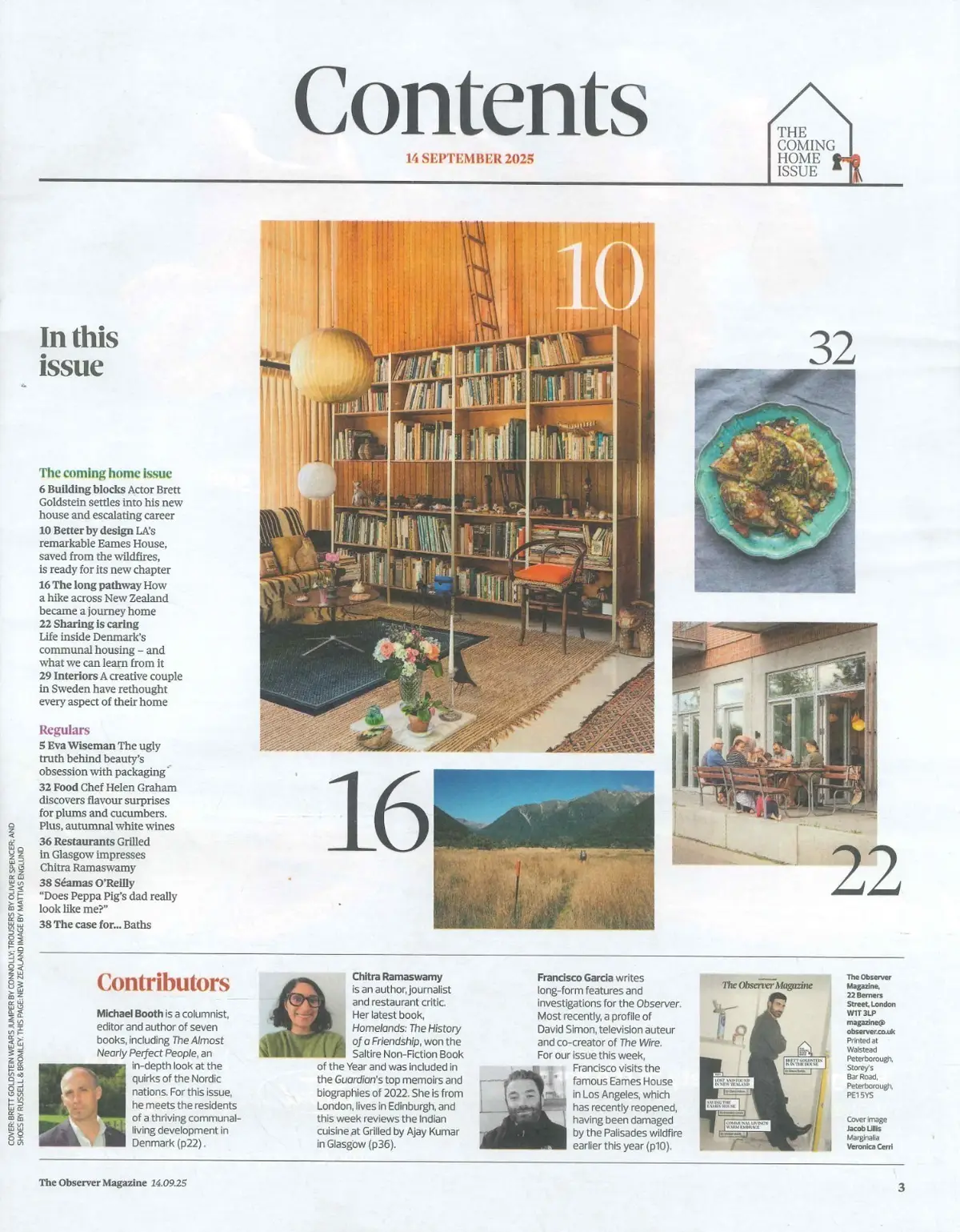 Observer Magazine: Brett Goldstein, Eva Wiseman, LA's Eames House, 14.9.25 - image 2 | Free standard UK delivery included | Discount Quality Products