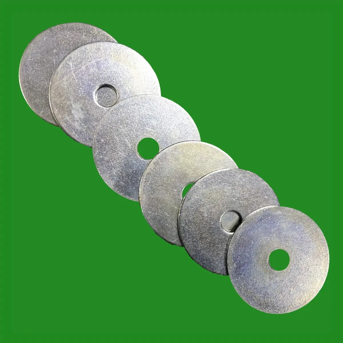 5x Large Flat Penny Repair Washers 40mm x 1.5mm, 8mm Hole, BZP Steel M8 Ring - image 2 | Free standard UK delivery included | Discount Quality Products