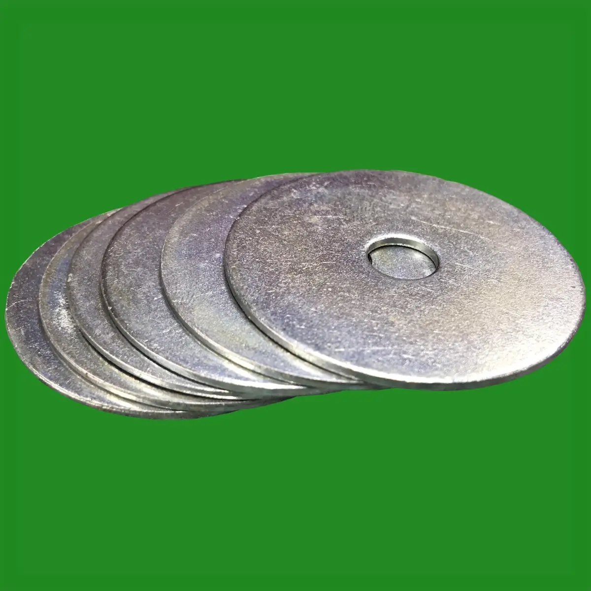 5x Large Flat Penny Repair Washers 40mm x 1.5mm, 8mm Hole, BZP Steel M8 Ring - image 3 | Free standard UK delivery included | Discount Quality Products