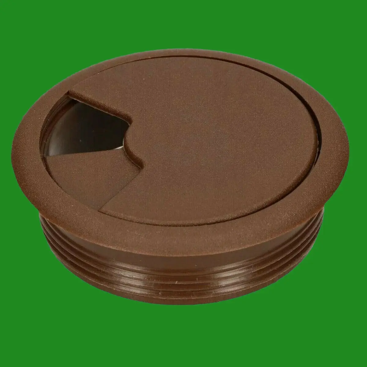 50x Brown 60mm Computer Desk Plastic Cable Grommet, Surface Wire Hole Cover - image 3 | Free standard UK delivery included | Discount Quality Products