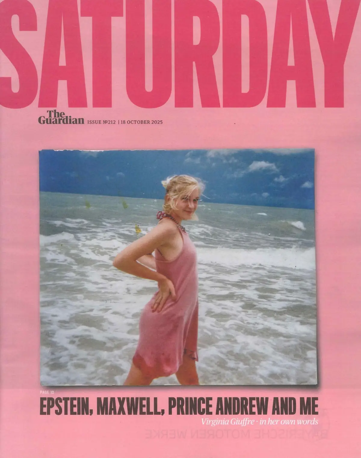 Guardian Saturday Magazine: Virginia Giuffre, Prince Andrew, Epstein, 18.10.25