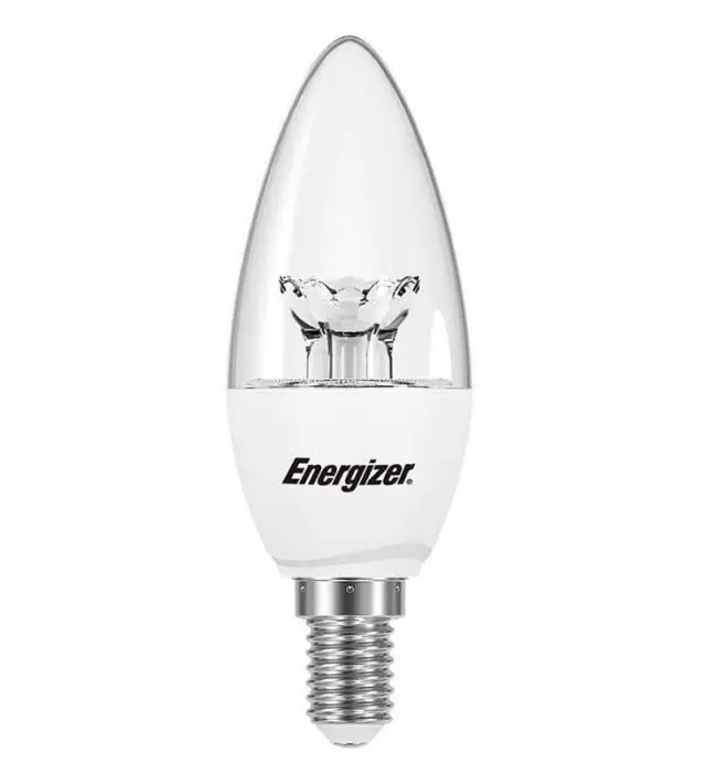 6.2W (=40W) Dimmable LED Clear Candle Light Bulb 2700K SES E14 Small Screw - image 3 | Free standard UK delivery included | Discount Quality Products