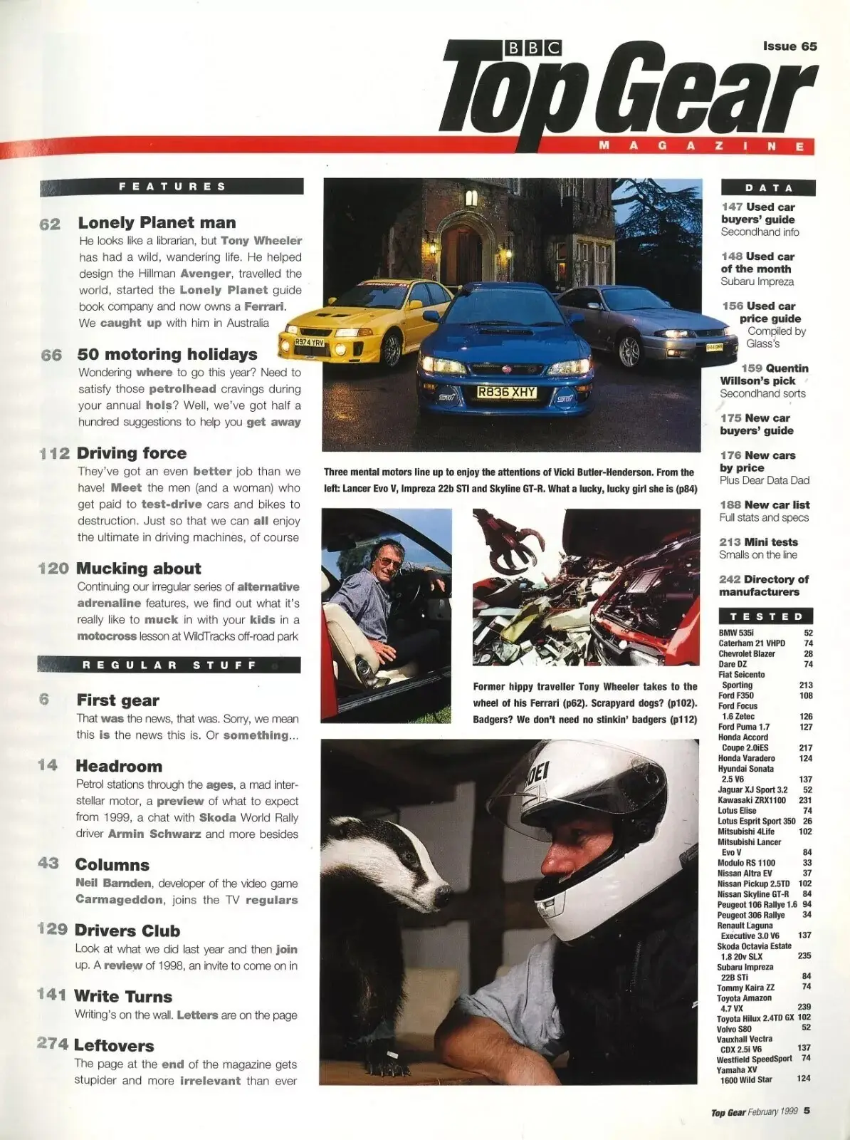 BBC Top Gear Magazine: Issue #65, Lotus Elise, Chevrolet Blazer, BMW, Feb 1999 - image 3 | Free standard UK delivery included | Discount Quality Products