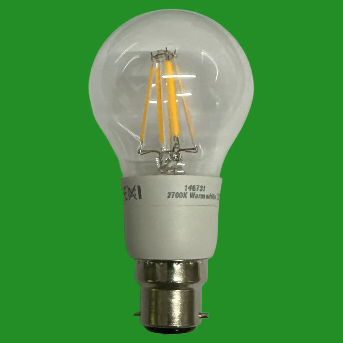 5.5W (=40W) Megaman Dimmable LED Filament GLS Light Bulbs Bayonet BC B22 2700K - image 2 | Free standard UK delivery included | Discount Quality Products