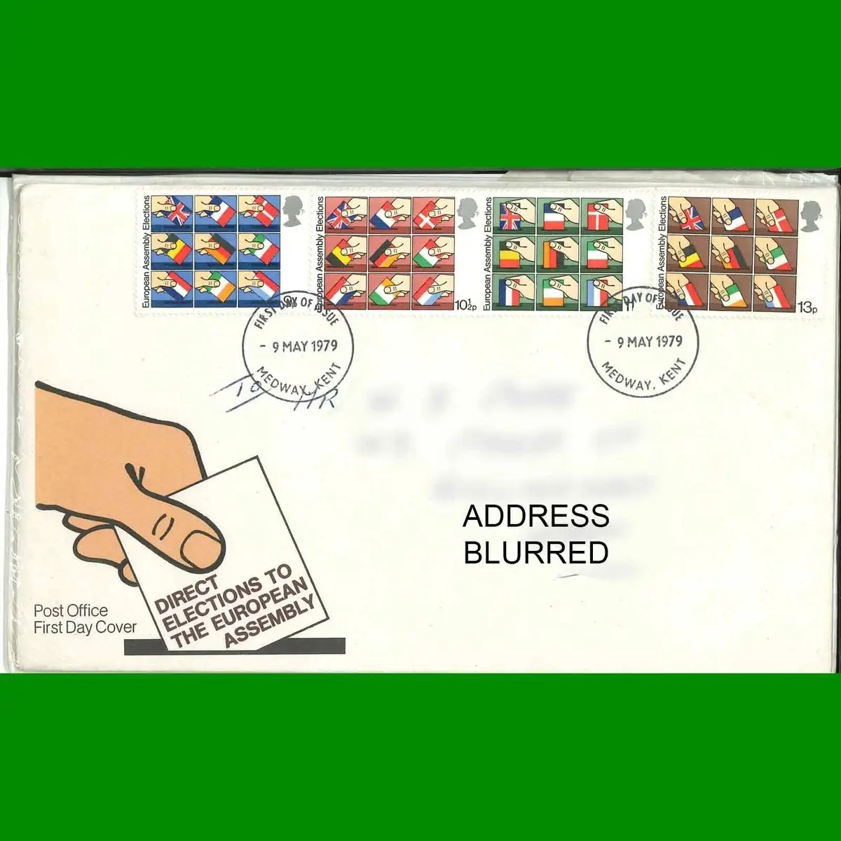 FDC Direct Elections to European Assembly Post Office First Day Cover 9.5.1979