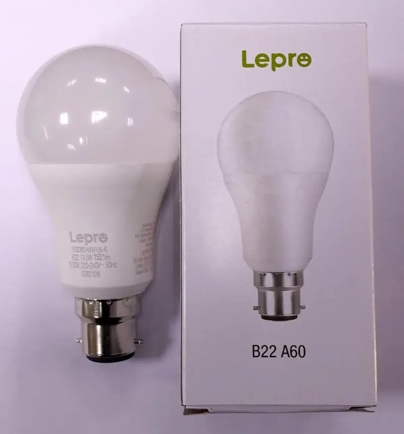 1x 13.5W LED Frosted A60 GLS Light Bulb 2700K BC B22 Bayonet Cap Lamp