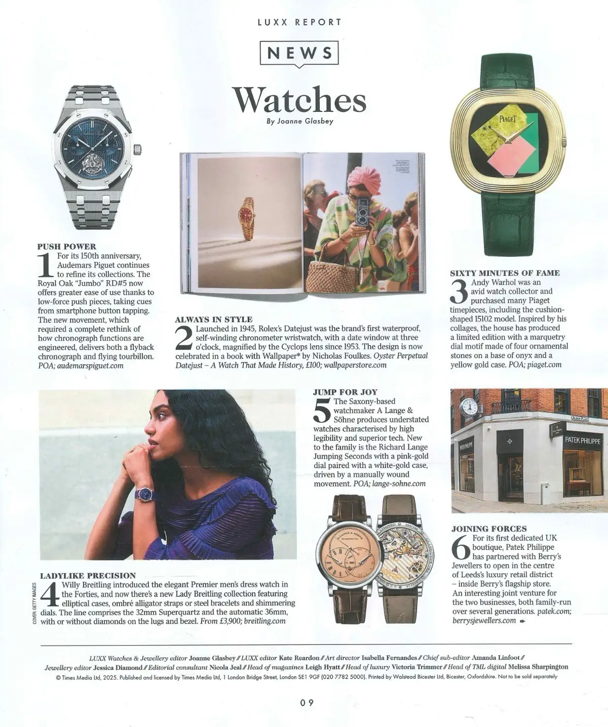 Times Luxx Report Magazine: Taylor Swift Diamond, Watches & Jewellery, Oct 2025 - image 3 | Free standard UK delivery included | Discount Quality Products