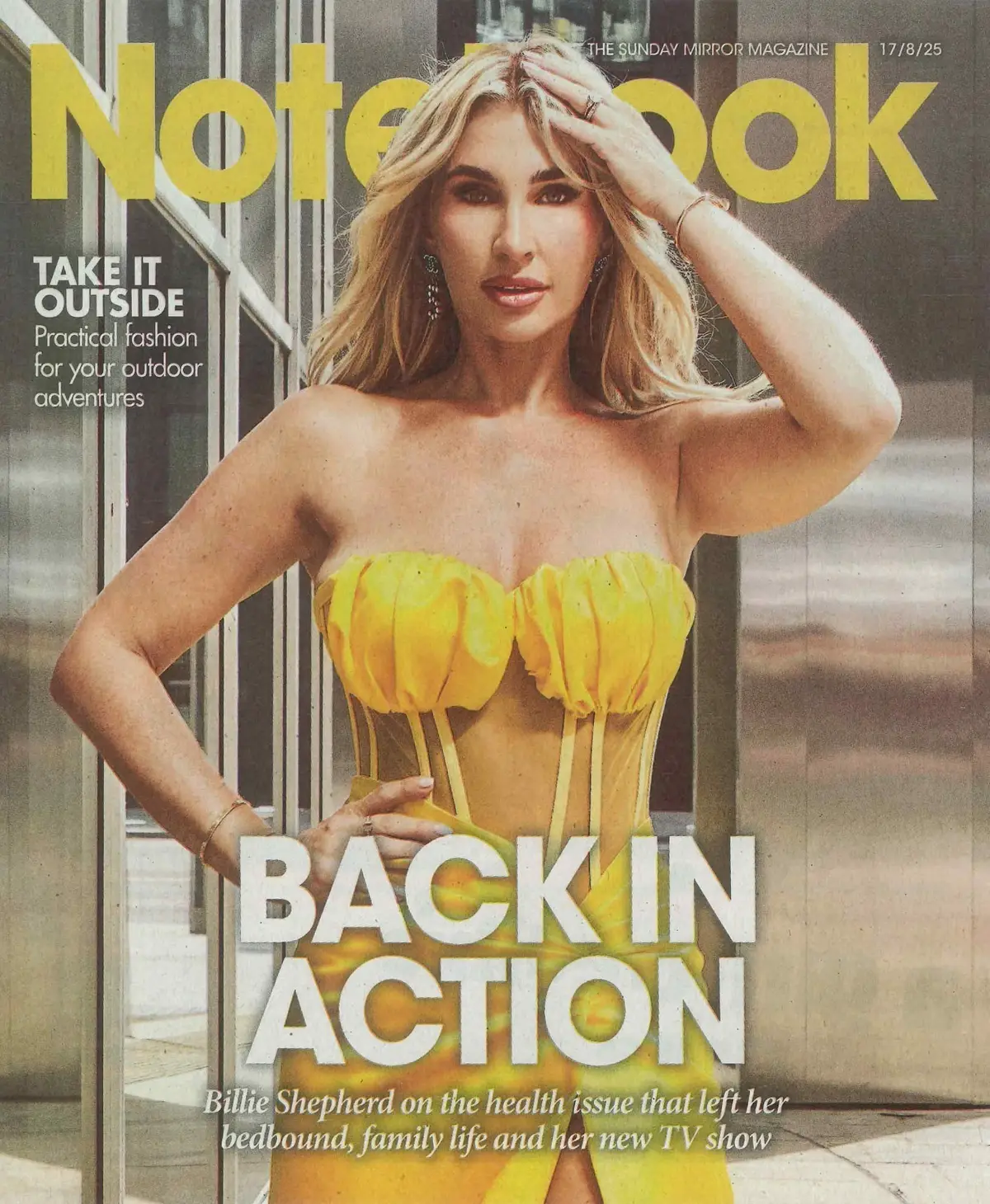 Sunday Mirror Notebook Magazine: Billie Shepherd, Genevieve Turley, 17.8.25