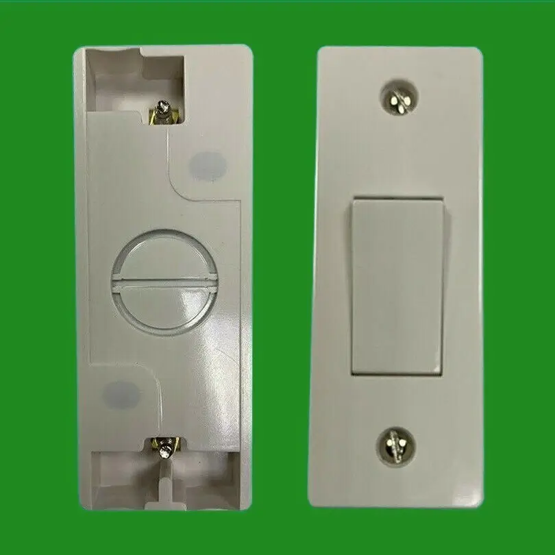 2x 1 Gang 2 Way White Architrave Light Switch and Pattress Box, 220-250V, 10 Amp - image 2 | Free standard UK delivery included | Discount Quality Products
