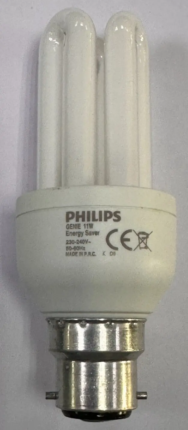 2x 11W (=60W) Philips Low Energy Power Saving CFL Stick Light Bulbs BC B22 Lamps - image 3 | Free standard UK delivery included | Discount Quality Products