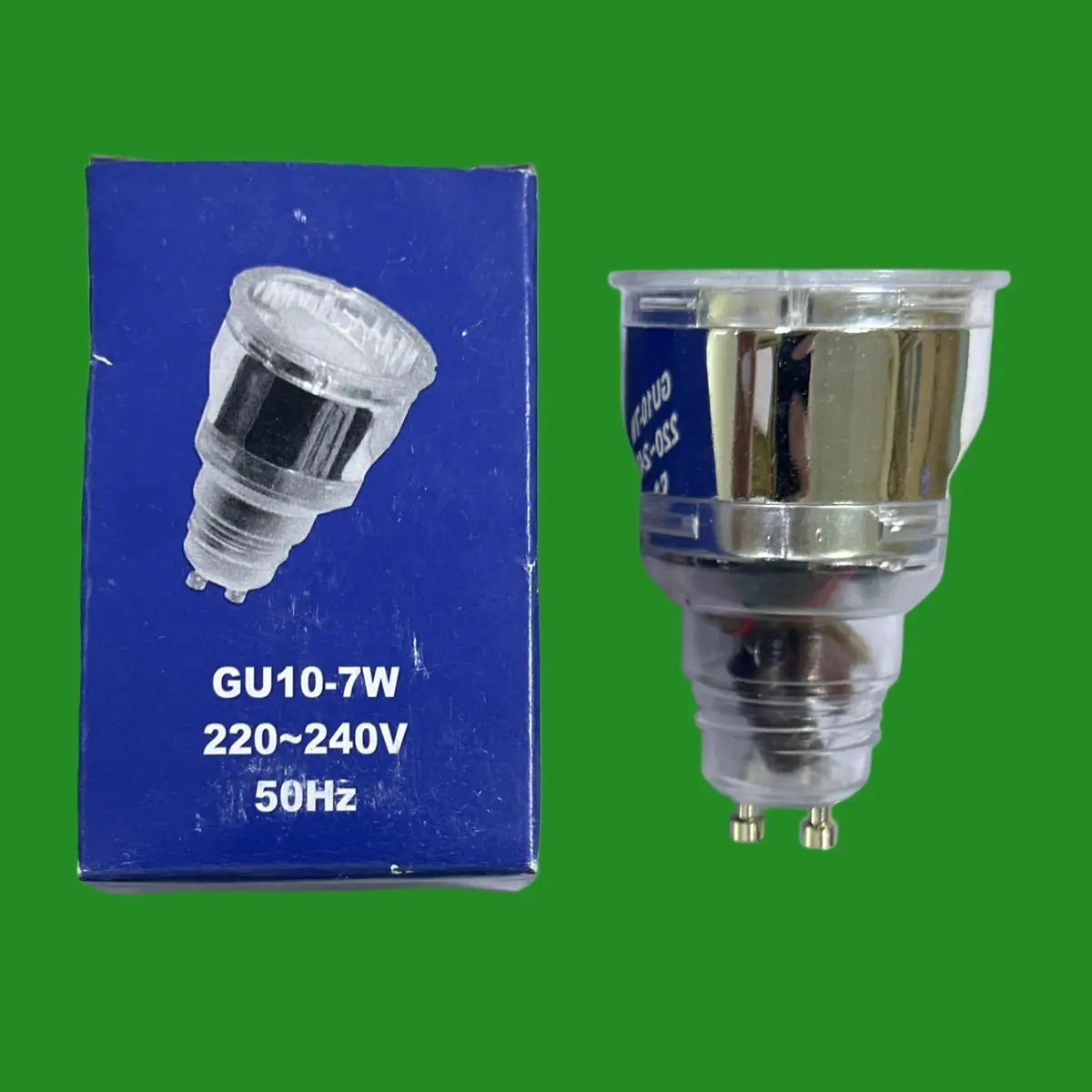 2x 7W Clear GU10 77mm Long Barrel CFL Reflector Spot Light Bulb 6500K Daylight