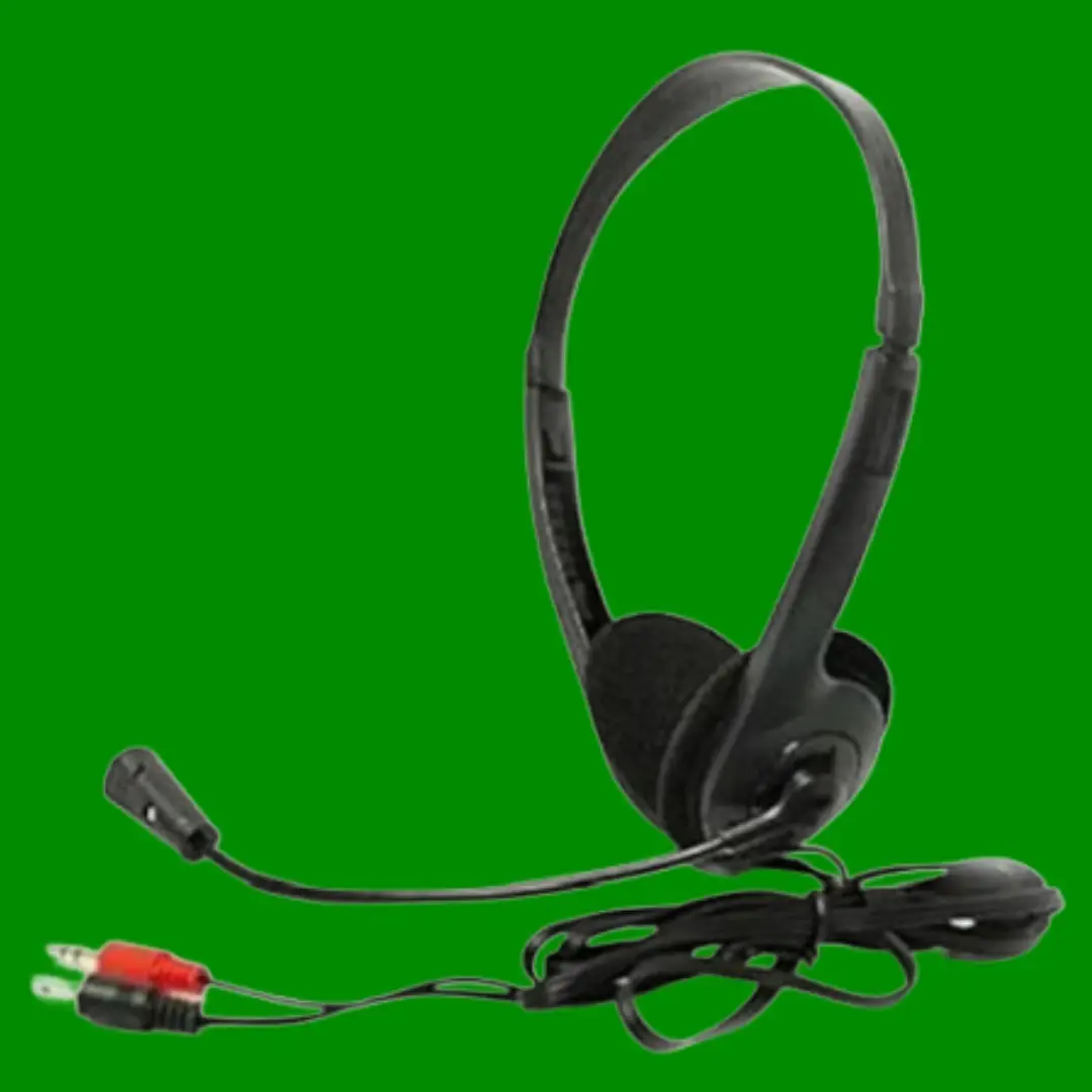 Stereo Headphones 3.5mm Wired On-Ear Headset with Microphone, Earphone, Mic
