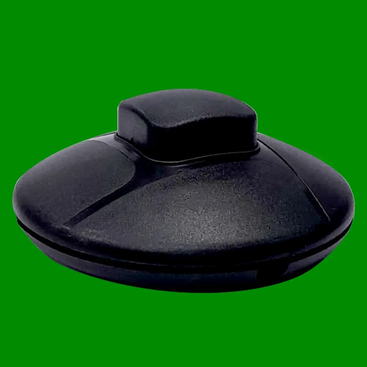 Black 2 Core 2A Foot Button Lamp Light Round Floor Inline On/Off Switch, 70mm