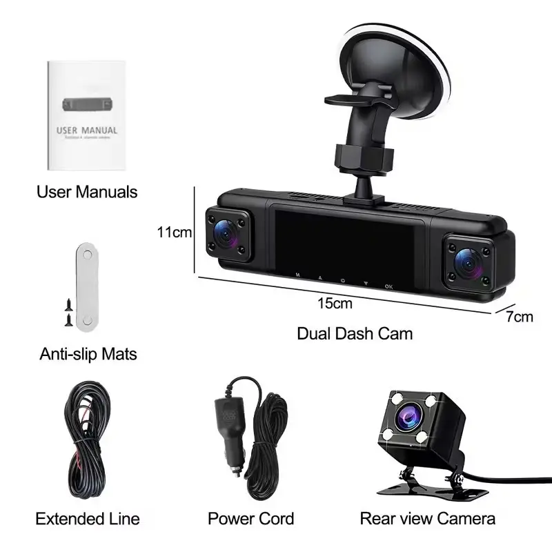 360° 4-Channel Dash Cam 1080P Front & Rear  Night Vision, Parking Mode, G-Sensor - image 5 | Free standard UK delivery included | Discount Quality Products