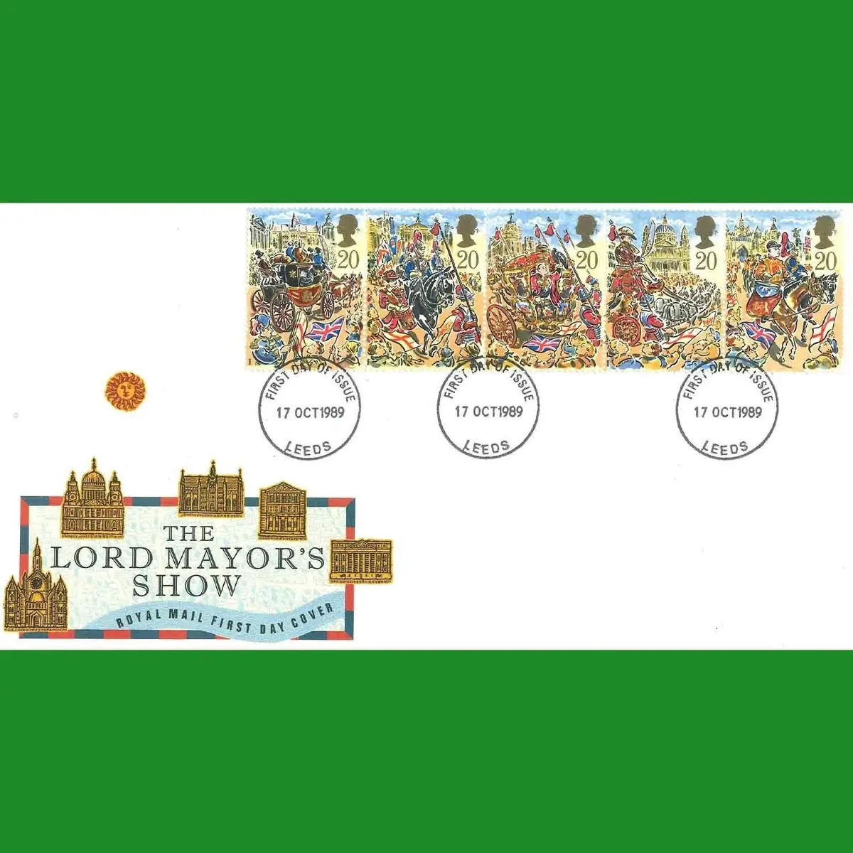 FDC Lord Mayor's Show Commemorative Royal Mail First Day Cover Stamp, 17.10.1989