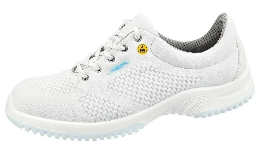 Abeba 31772 White Unisex S2 ESD Steel Toe Cap Safety Medical Shoe Trainer UK 9.5