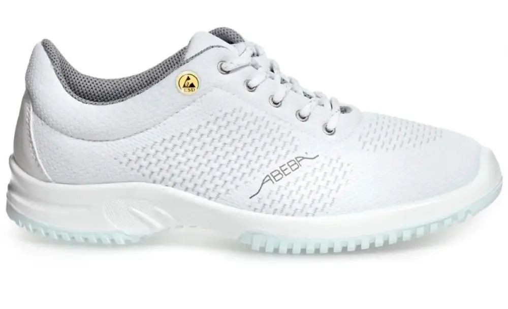 Abeba 31772 White Unisex S2 ESD Steel Toe Cap Safety Medical Shoe Trainer UK 9.5 - image 3 | Free standard UK delivery included | Discount Quality Products