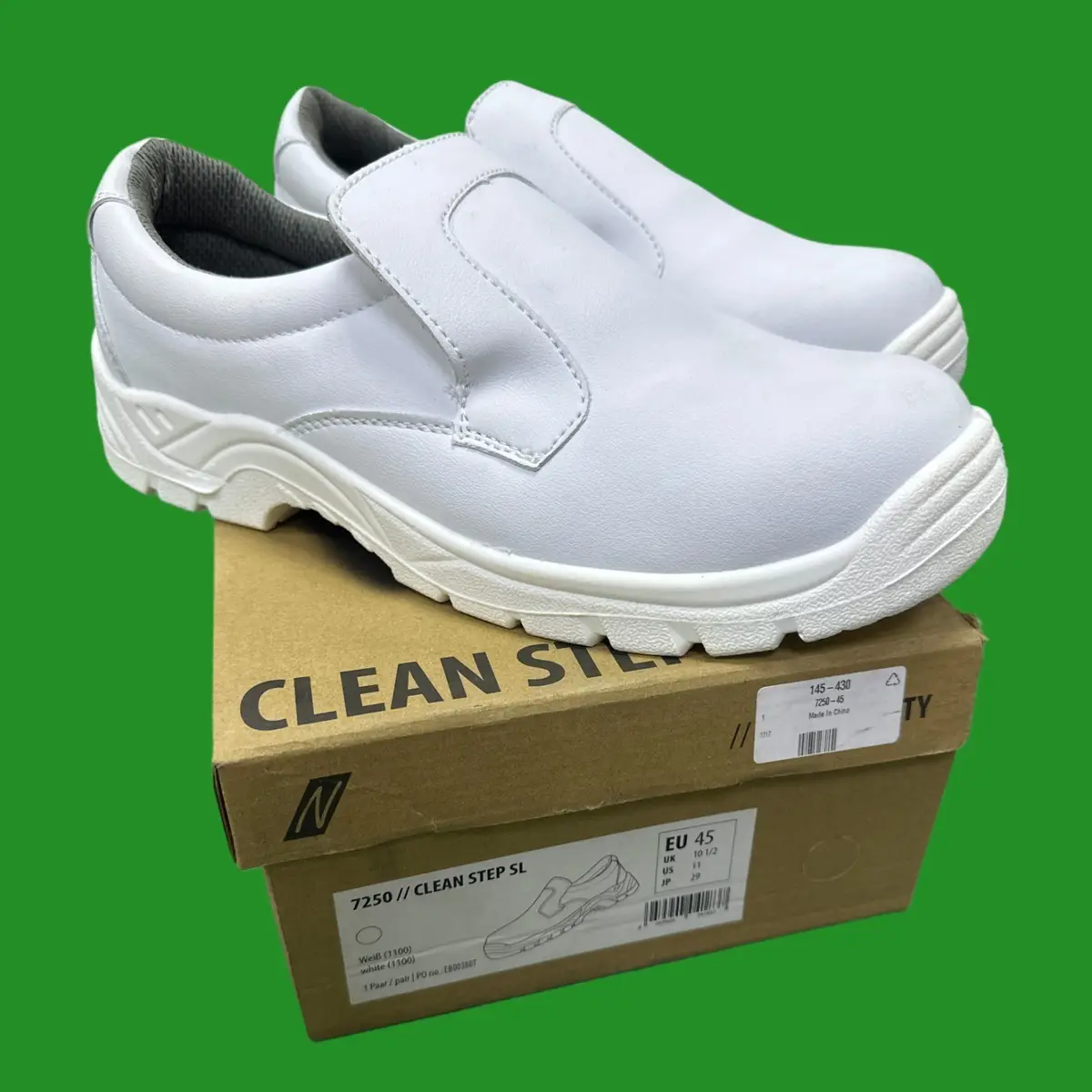 Nitras 7250 White Unisex Steel Toe Cap S2 Safety Medical Shoe Slippers UK 10.5 - image 2 | Free standard UK delivery included | Discount Quality Products