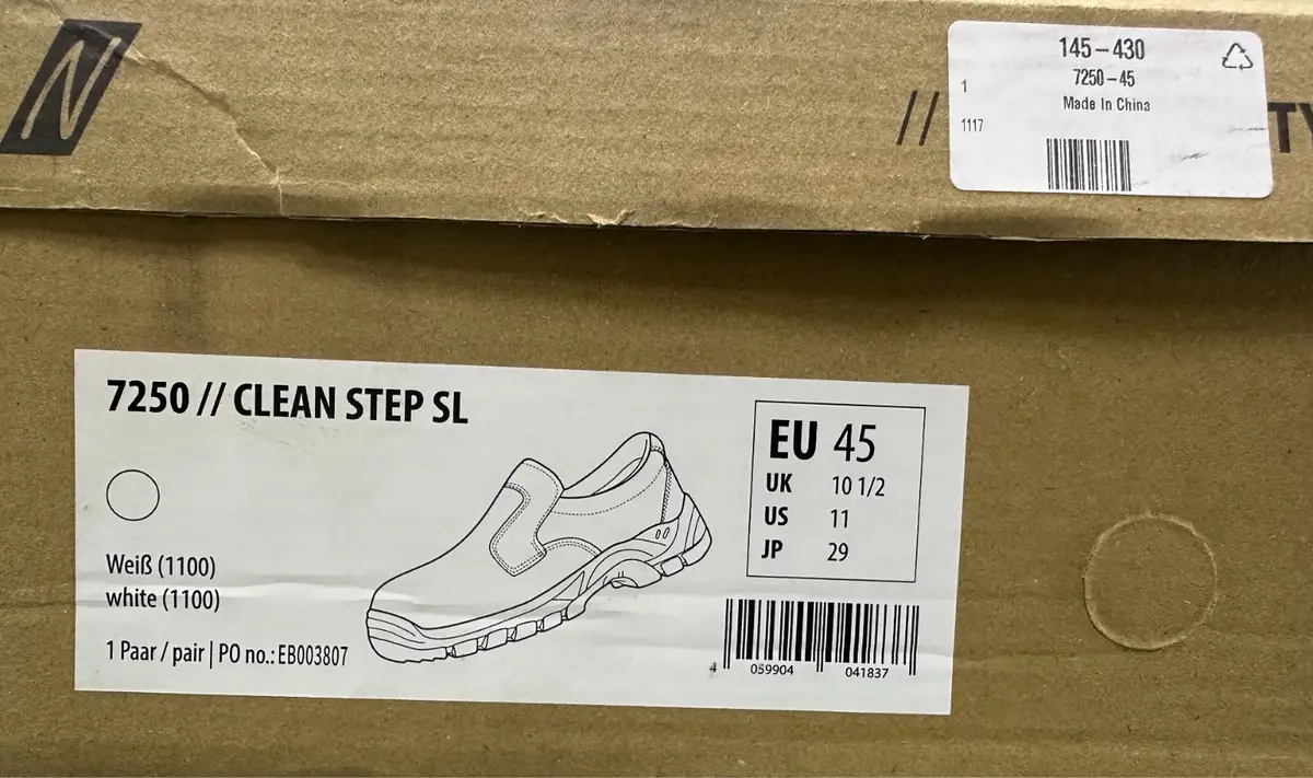 Nitras 7250 White Unisex Steel Toe Cap S2 Safety Medical Shoe Slippers UK 10.5 - image 3 | Free standard UK delivery included | Discount Quality Products