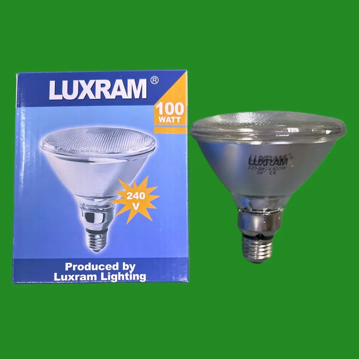 1x 100W Halogen Par38 Reflector Dimmable Spot Light Bulbs ES E27 12 degree Lamp - image 2 | Free standard UK delivery included | Discount Quality Products