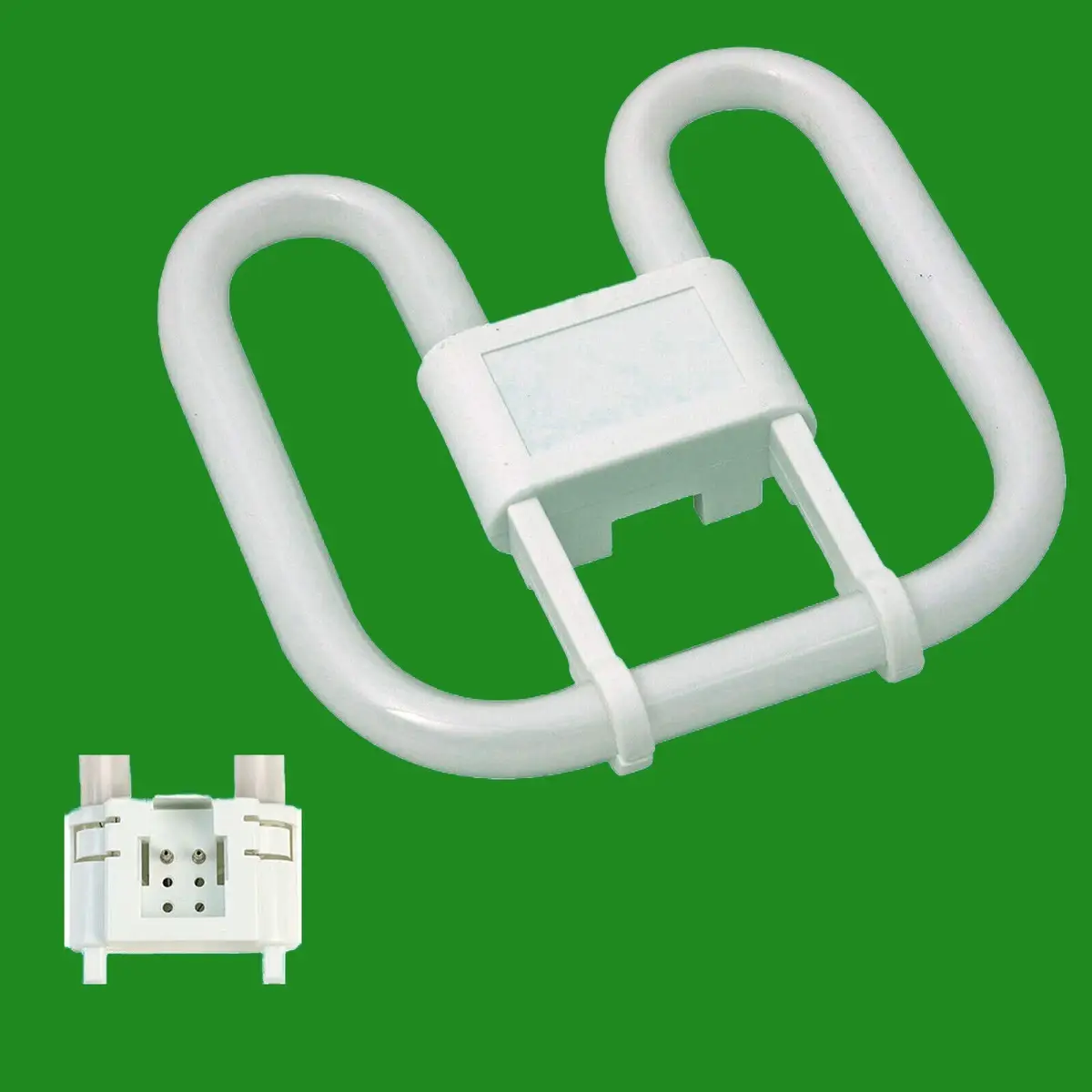 1x 28W ASD GR8 2 Pin CFL 2D Tube Light Bulb Double D Lamp, 2700K Warm White