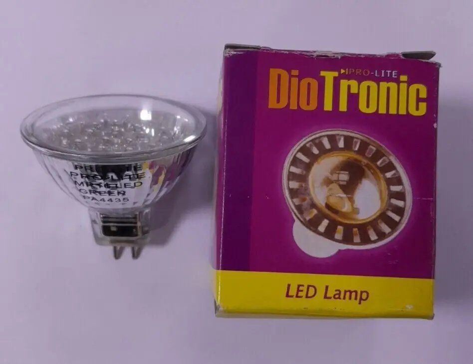 LED Green Coloured MR16 Gx5.3 2-Pin Spot Light Bulbs Downlight Lamps 12V