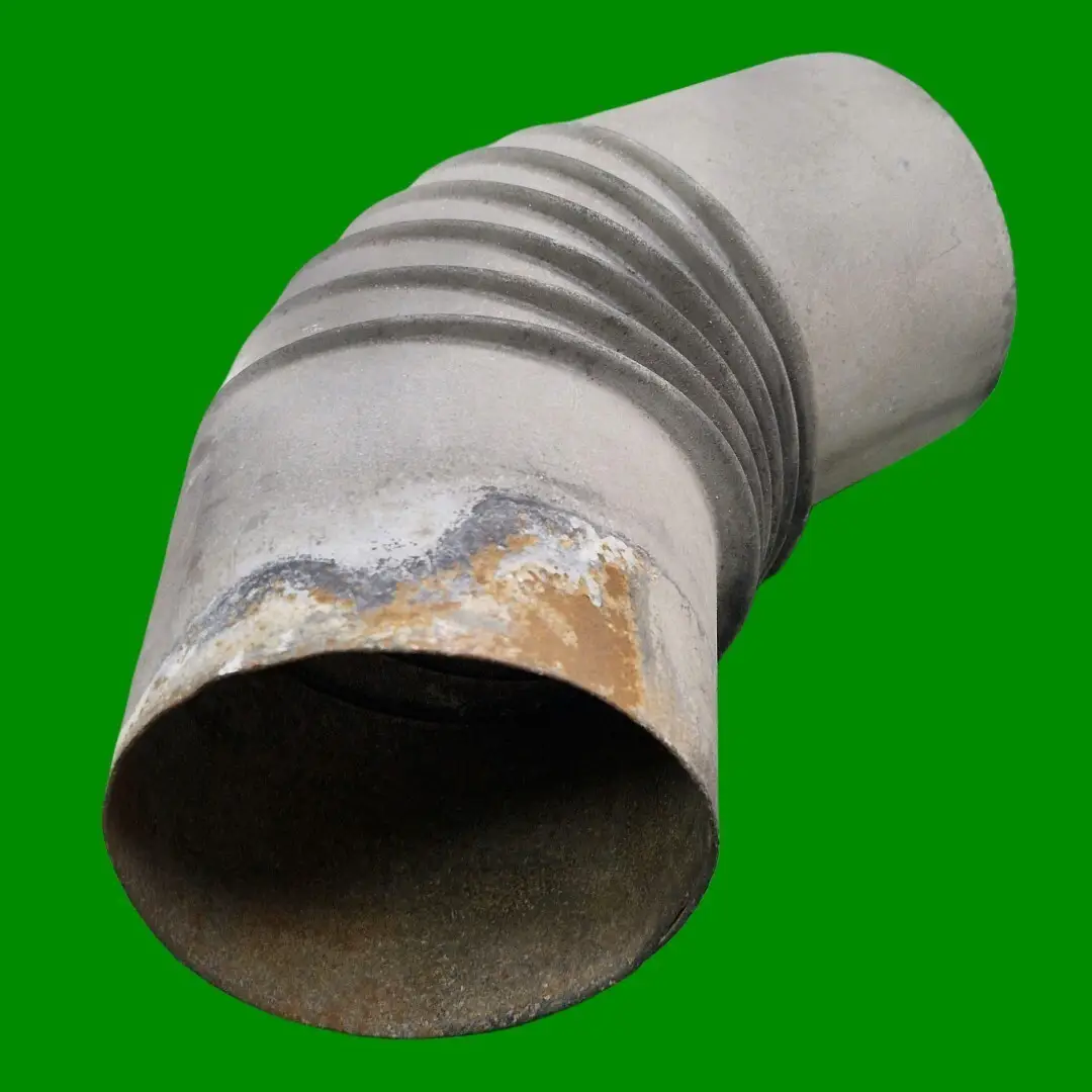 Gas Boiler Flue Elbow Metal Pipe 45 Degree Chimney Vent Exhaust, 100mm Ø x 240mm - image 5 | Free standard UK delivery included | Discount Quality Products