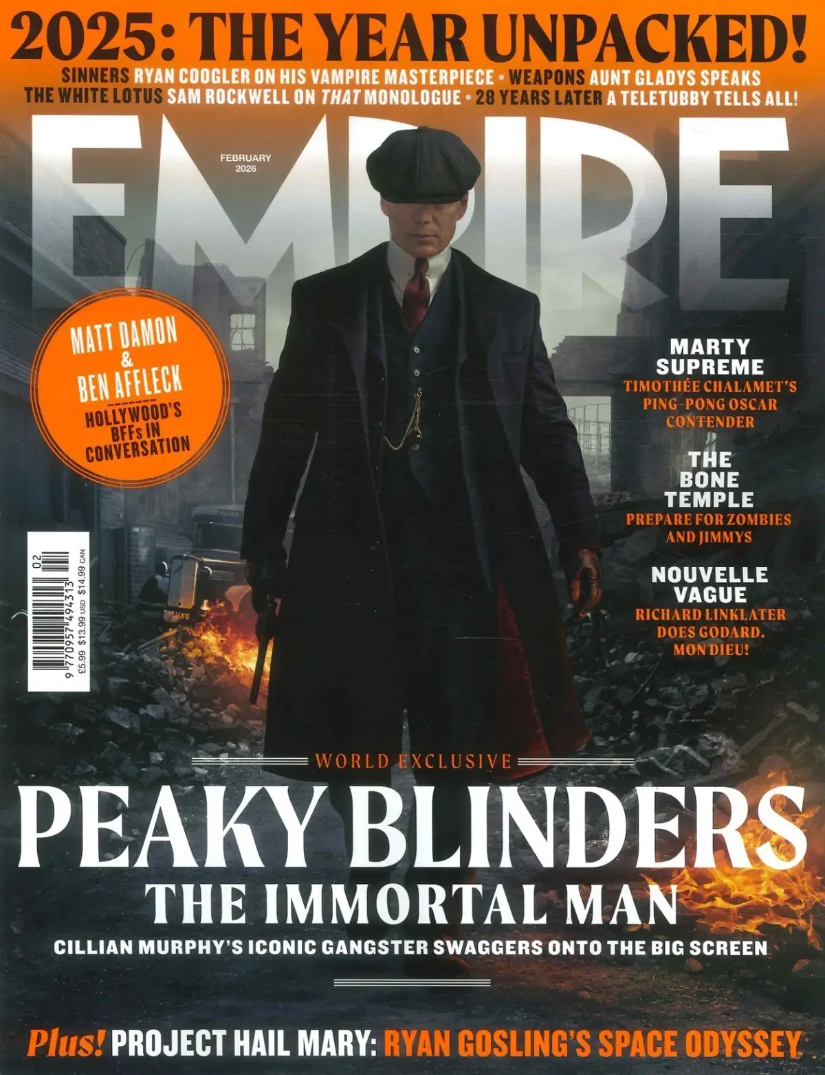 Empire Magazine: Peaky Blinders The Immortal Man, Cillian Murphy, Film, Feb 2026