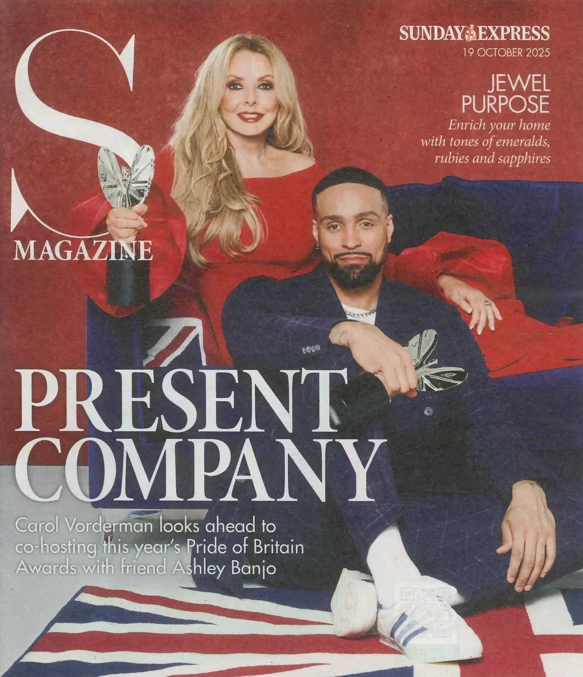Sunday Express Magazine: Carol Vorderman, Ashley Banjo, Fashion, 19.10.25