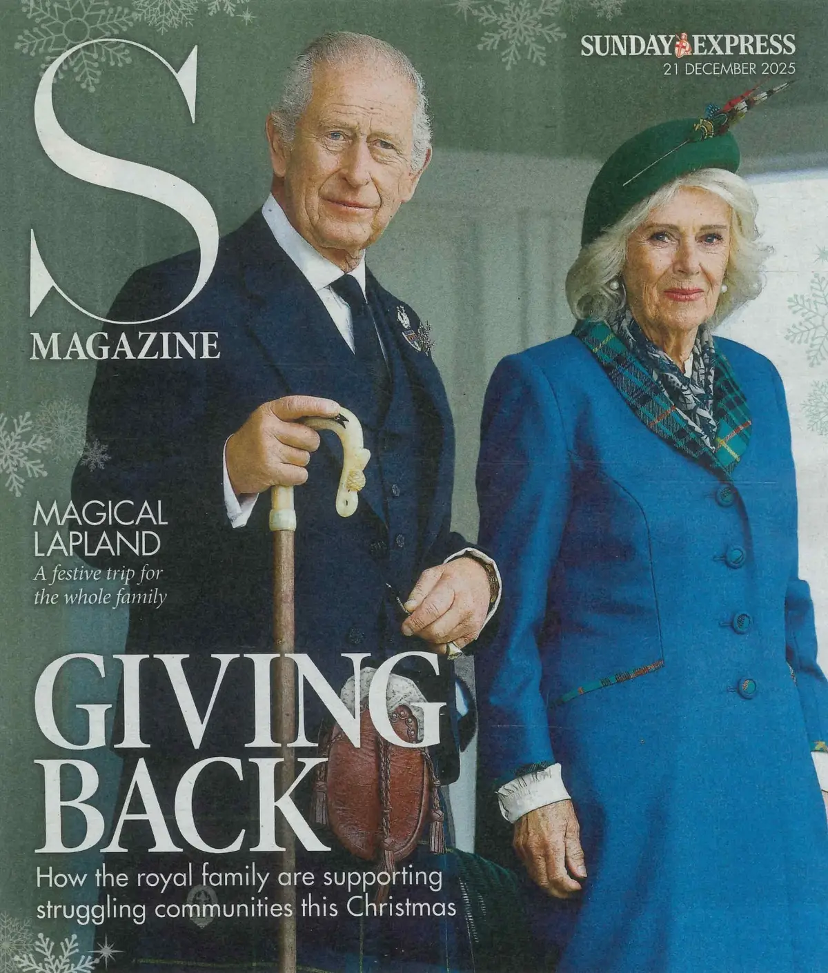 Sunday Express Magazine: King Charles, Queen Camilla, Princess Kate, 21.12.25