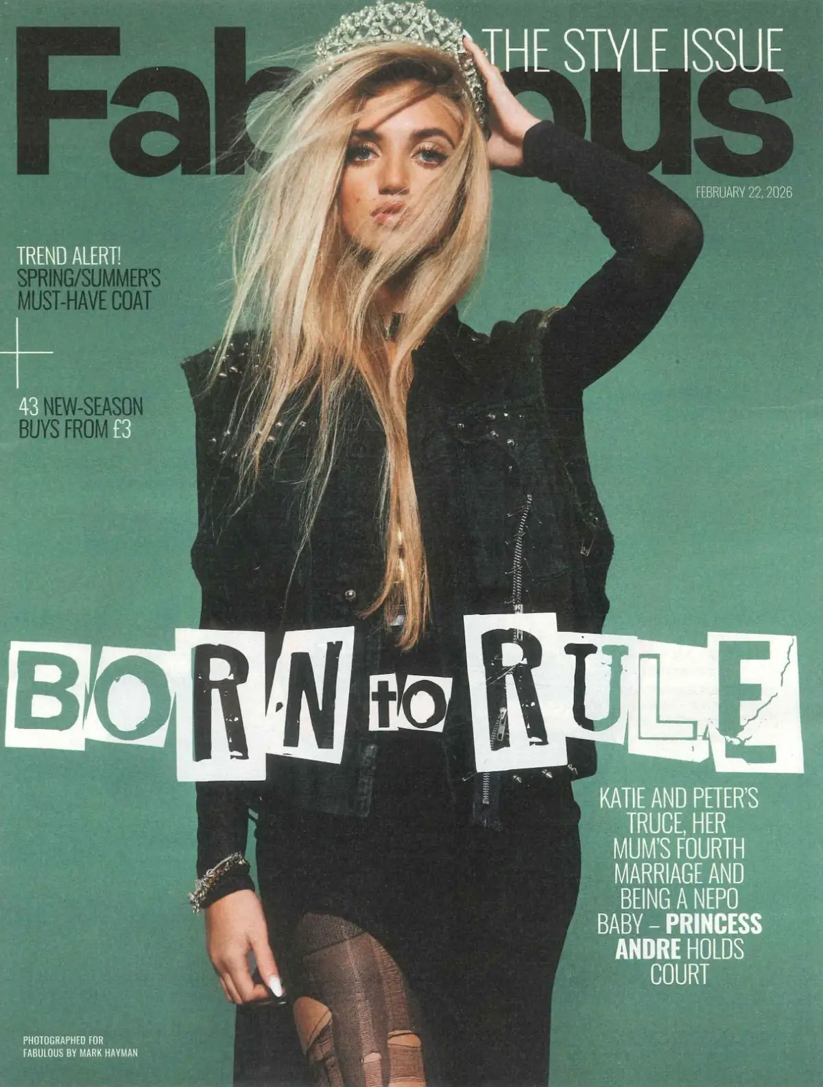 Fabulous Magazine: Princess Andre, Bonnie Tyler, Donna Ida, Fashion, 22.2.26