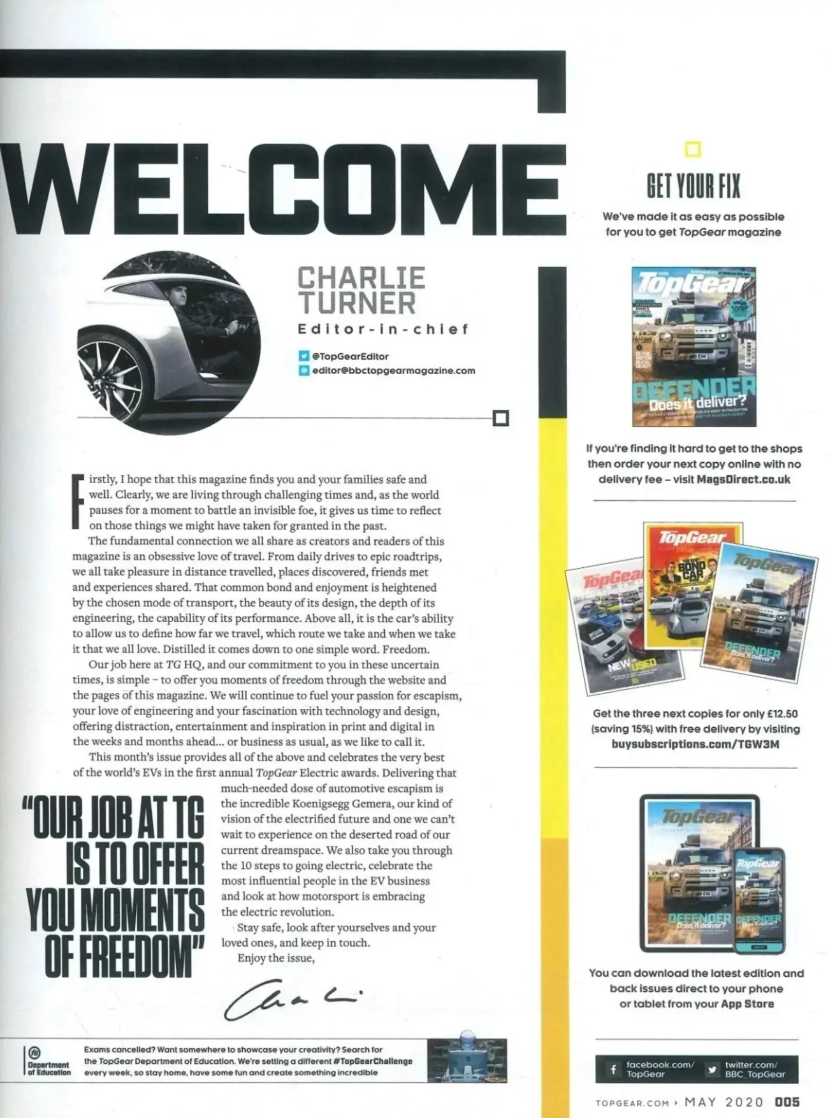 BBC Top Gear Magazine: Issue 334, Electric Awards, Koenigsegg Gemera, May 2020 - image 3 | Free standard UK delivery included | Discount Quality Products
