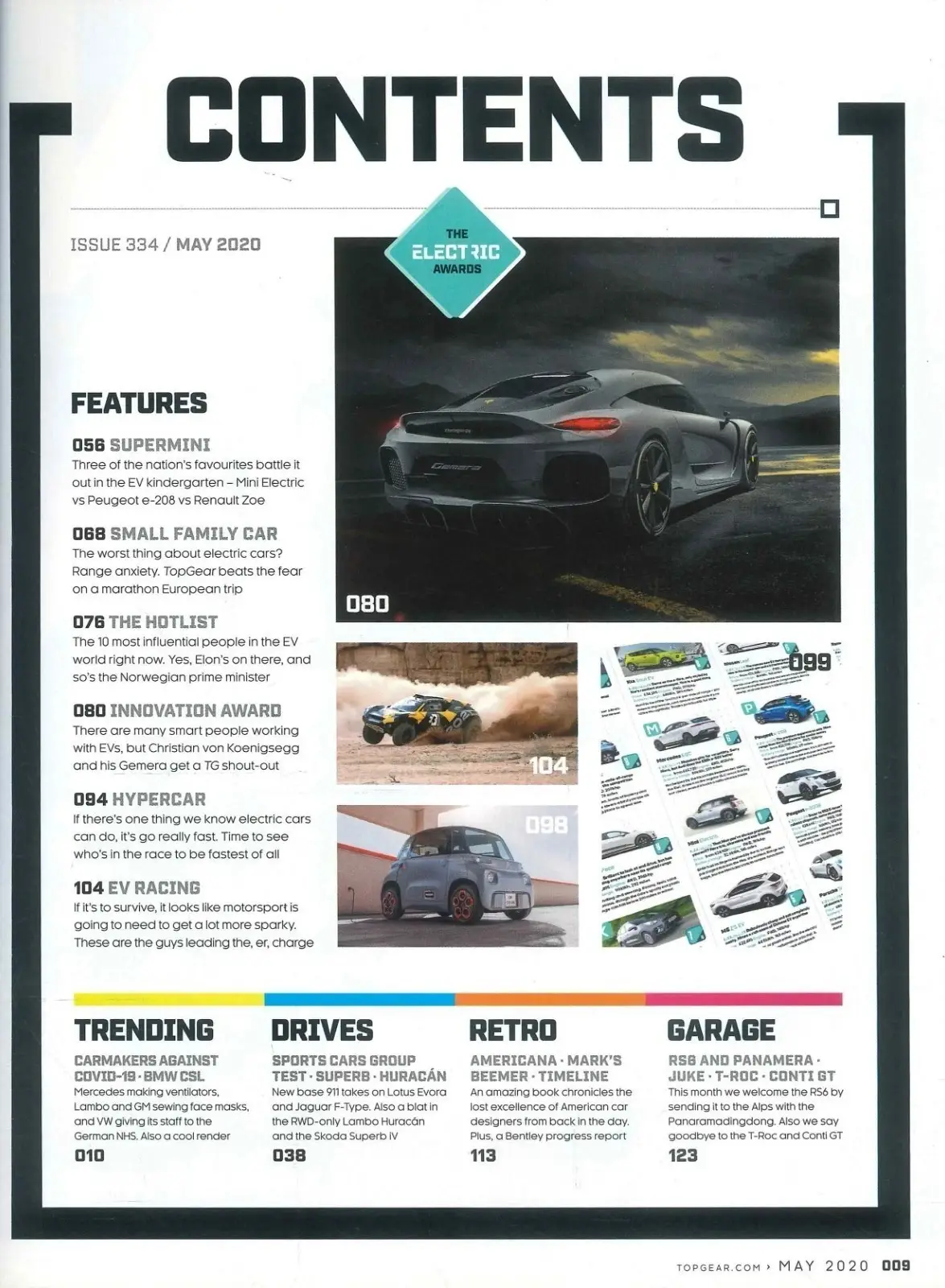 BBC Top Gear Magazine: Issue 334, Electric Awards, Koenigsegg Gemera, May 2020 - image 4 | Free standard UK delivery included | Discount Quality Products