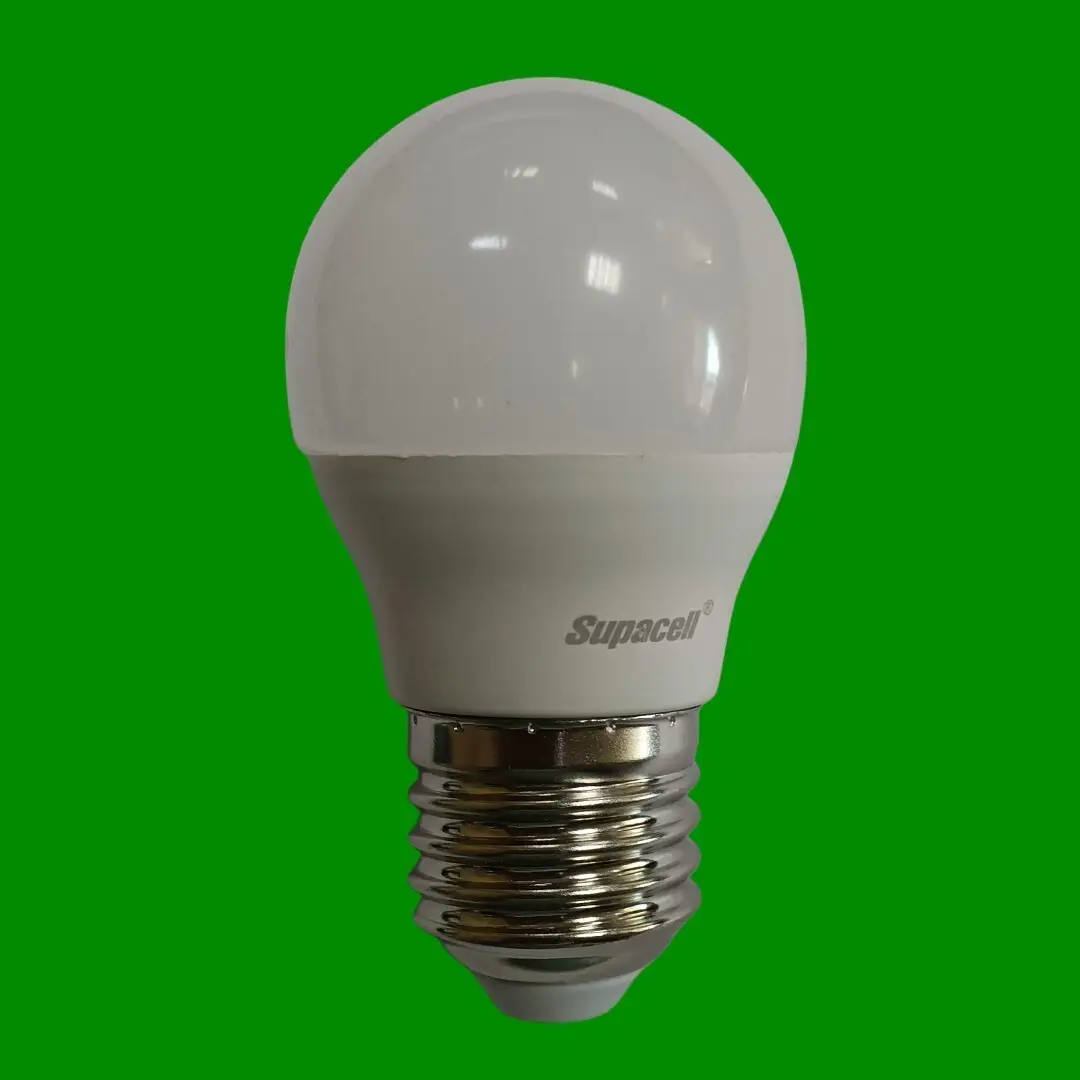 5W (=40W) Supacell LED Golf G45 Round 2700K Warm White Light Bulb, ES, E27 Lamp - image 2 | Free standard UK delivery included | Discount Quality Products