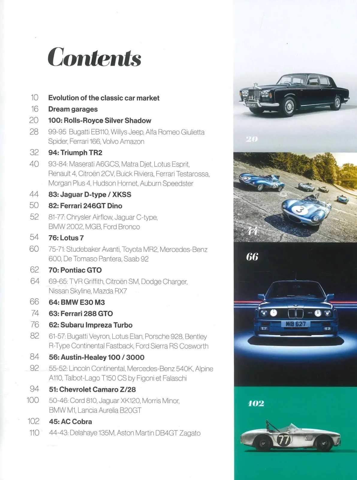 Octane Magazine 100 Greatest Classic Cars of All Time, McLaren, Aston, BMW, 2025 - image 2 | Free standard UK delivery included | Discount Quality Products