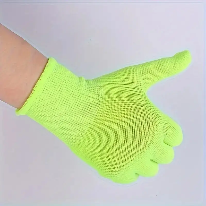 1 Pair Fluorescent Green Gloves Glow In UV Neon Glove, Neon Theme Party Supplies - image 7 | Free standard UK delivery included | Discount Quality Products