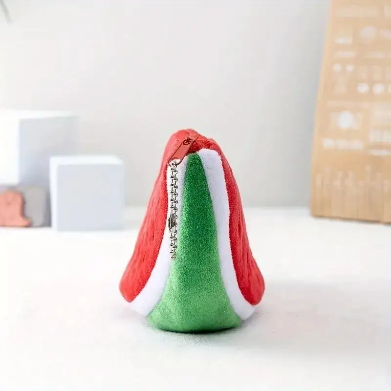 Watermelon Wallet, Zipper Fruit Shape Coin Purse, Small Storage Bag, Pencil Case - image 2 | Free standard UK delivery included | Discount Quality Products