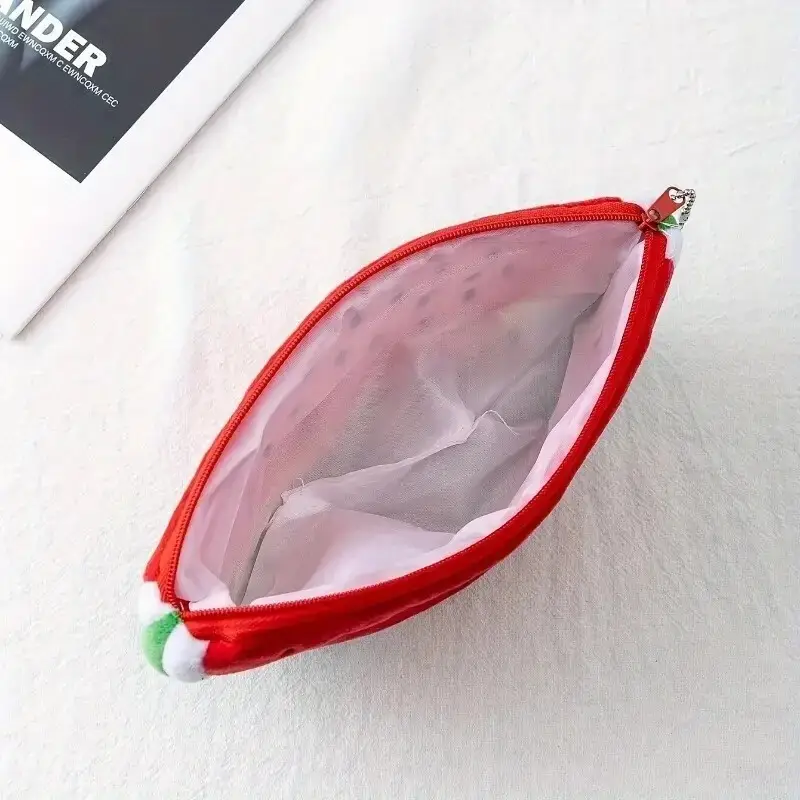 Watermelon Wallet, Zipper Fruit Shape Coin Purse, Small Storage Bag, Pencil Case - image 3 | Free standard UK delivery included | Discount Quality Products
