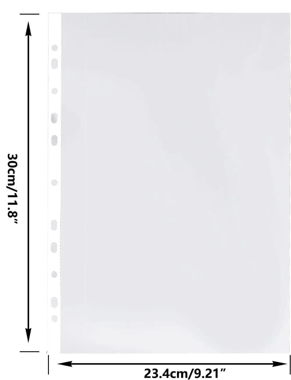 50x A4 Clear Plastic Punched Pockets Sleeves Folders Ring Binder Filing Wallets - image 2 | Free standard UK delivery included | Discount Quality Products