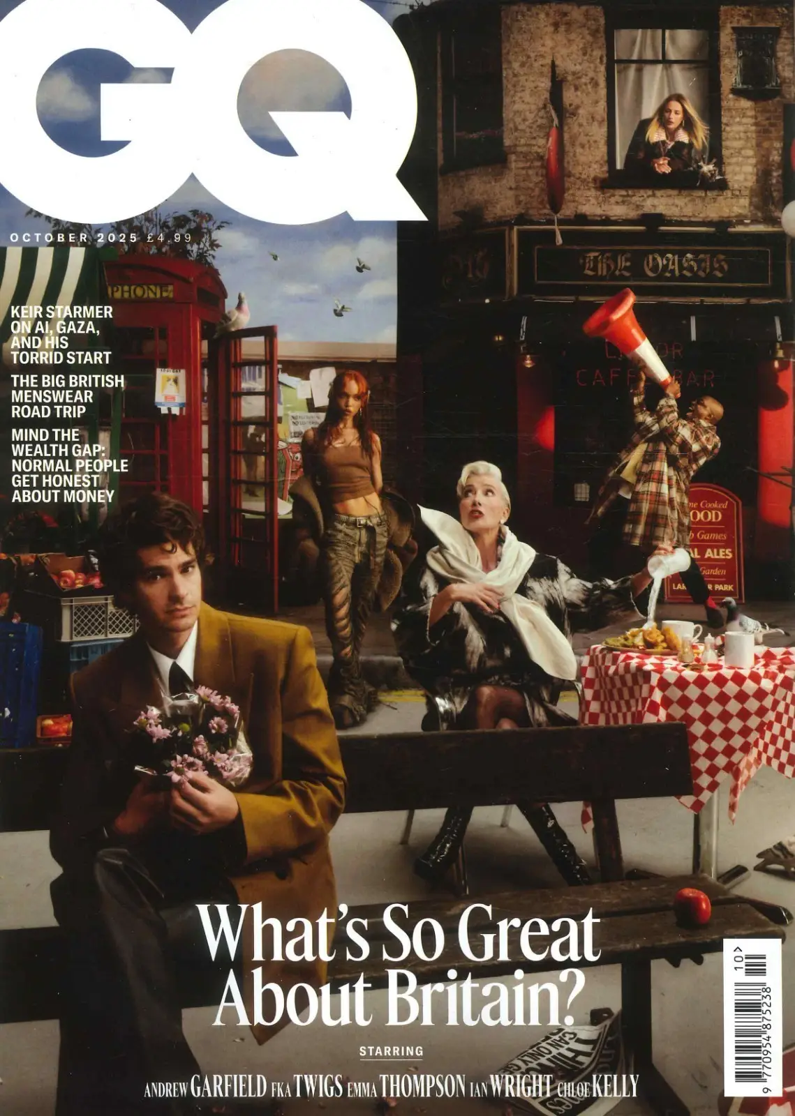 GQ Magazine: Andrew Garfield, Chloe Kelly, Emma Thompson, FKA Twigs, Oct 2025