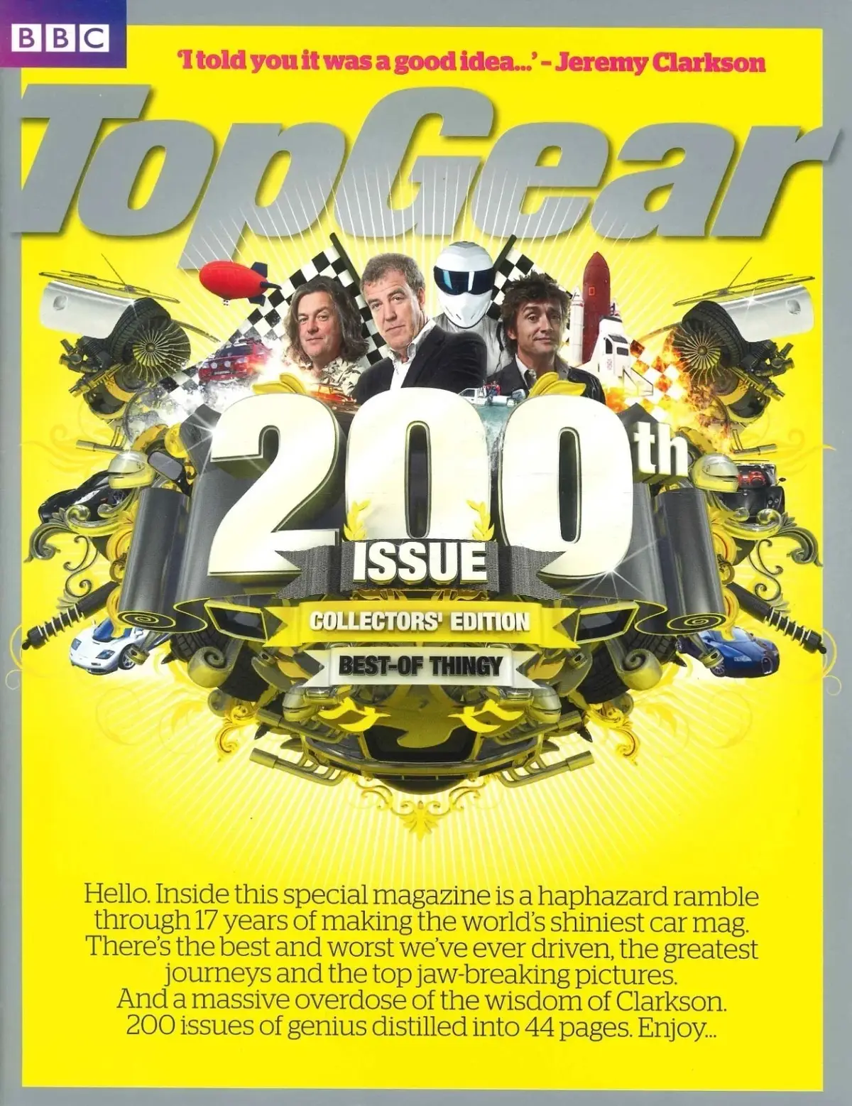 BBC Top Gear Magazine Supplement: 200th Issue Collectors' Edition, Jan 2010