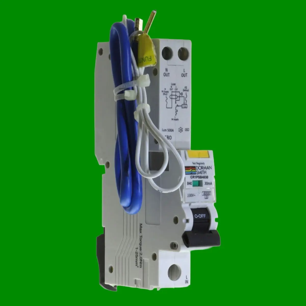 40A RCBO Circuit Breaker Dorman Smith CR1PSB4030 40 Amp 30ma 6KA