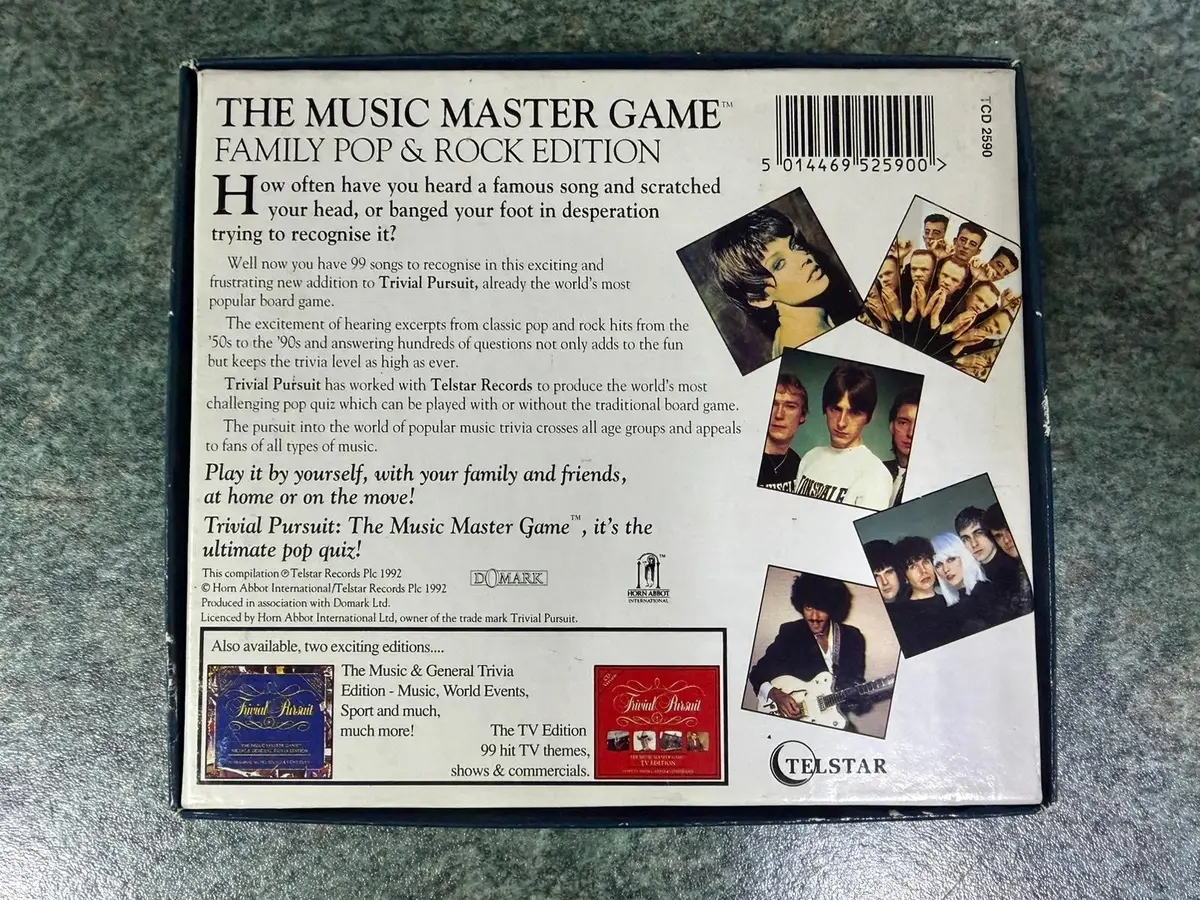 Trivial Pursuit, Music Master Game, Family Pop & Rock Edition, CD Ver. '50s-'90s - image 3 | Free standard UK delivery included | Discount Quality Products