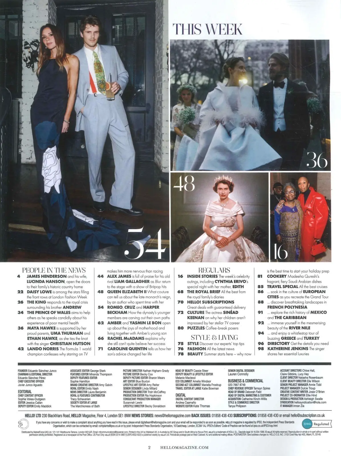 HELLO! Magazine: King Charles, Prince Andrew, Beckhams, Lando Norris, 2.3.26 - image 3 | Free standard UK delivery included | Discount Quality Products