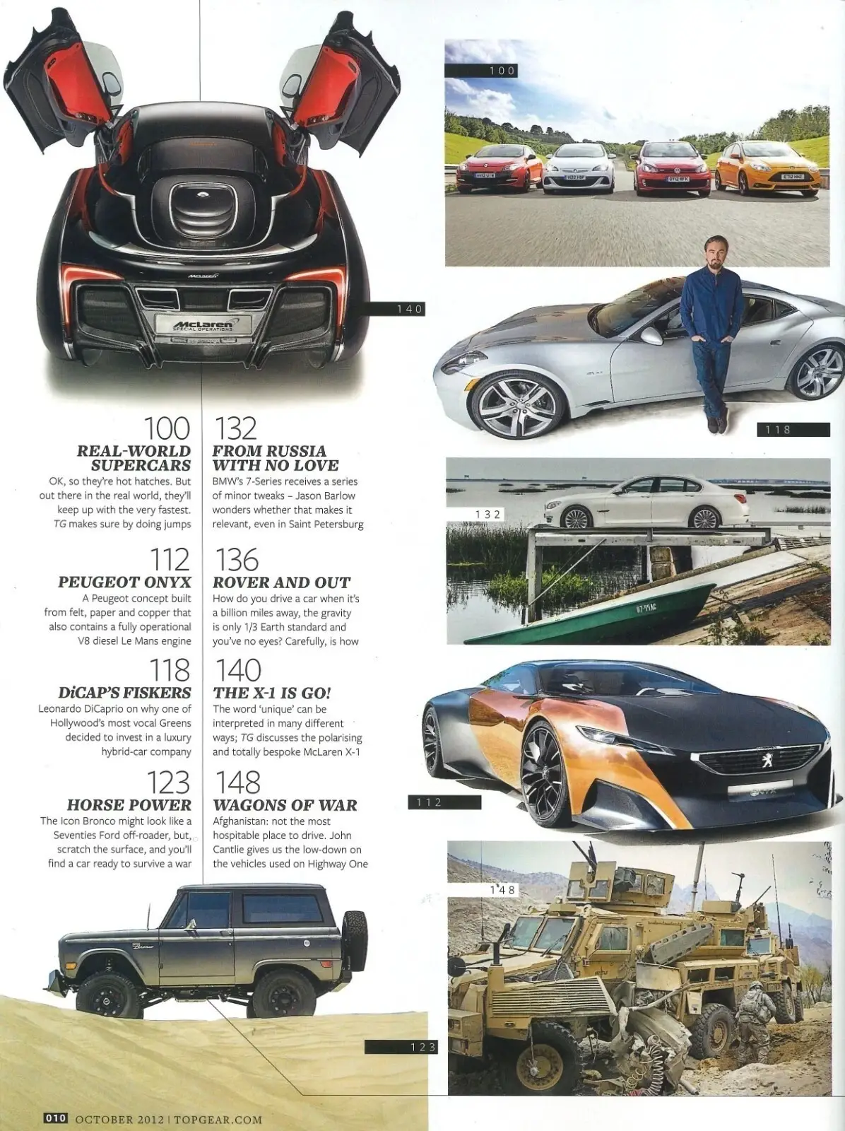 BBC Top Gear Magazine: Issue #235, Leonardo DiCaprio, McLaren X-1, BMW, Oct 2012 - image 3 | Free standard UK delivery included | Discount Quality Products