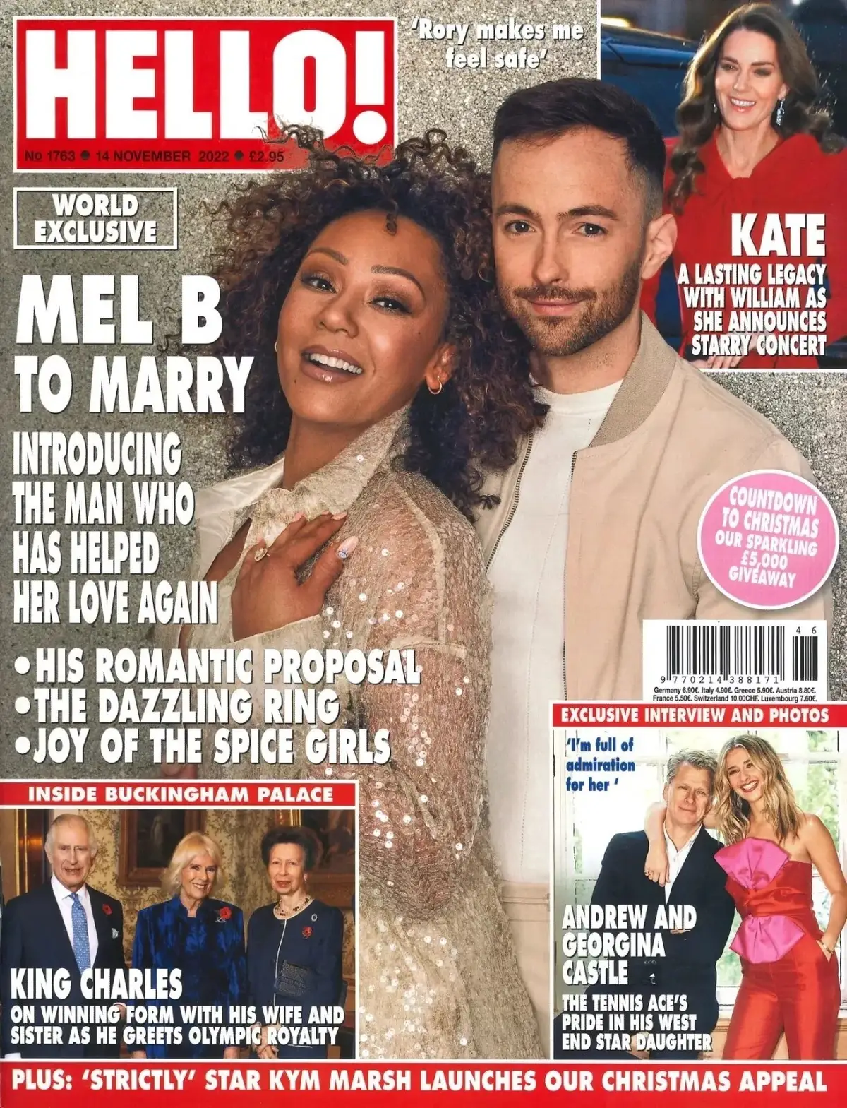 HELLO! Magazine: Mel B, King Charles, Princess Kate, Queen Camilla, 14.11.22