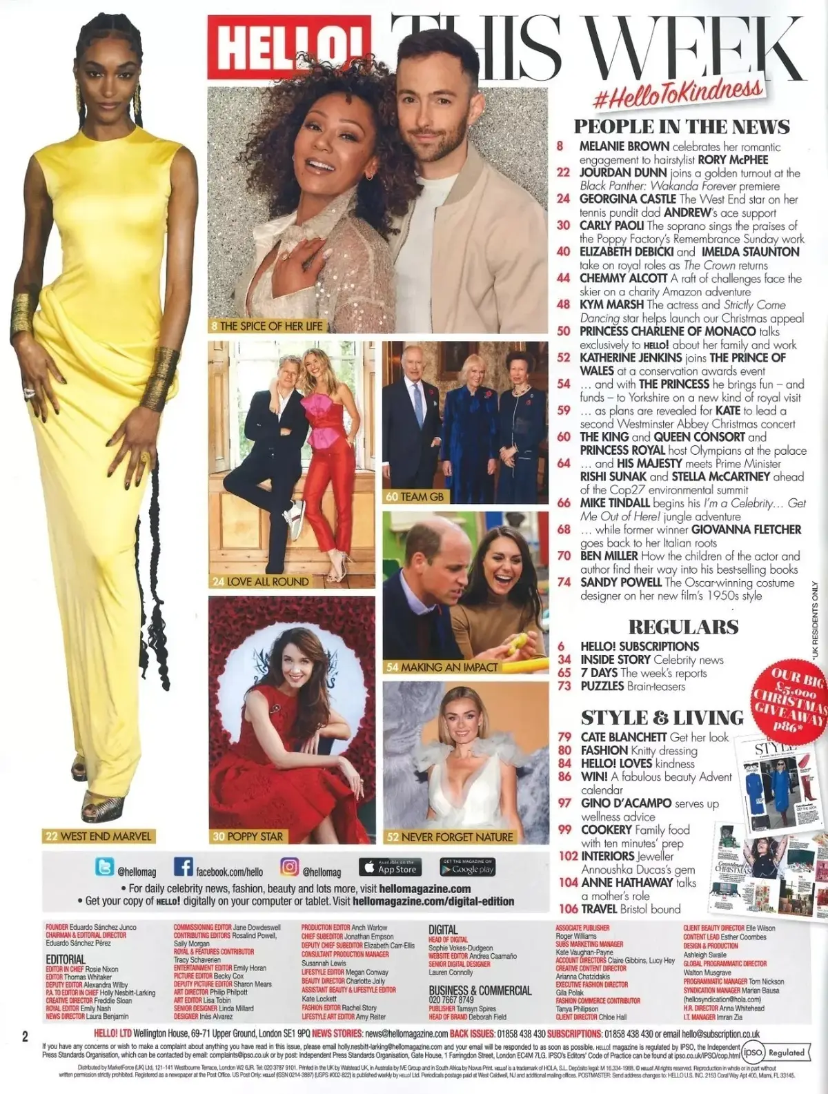 HELLO! Magazine: Mel B, King Charles, Princess Kate, Queen Camilla, 14.11.22 - image 2 | Free standard UK delivery included | Discount Quality Products