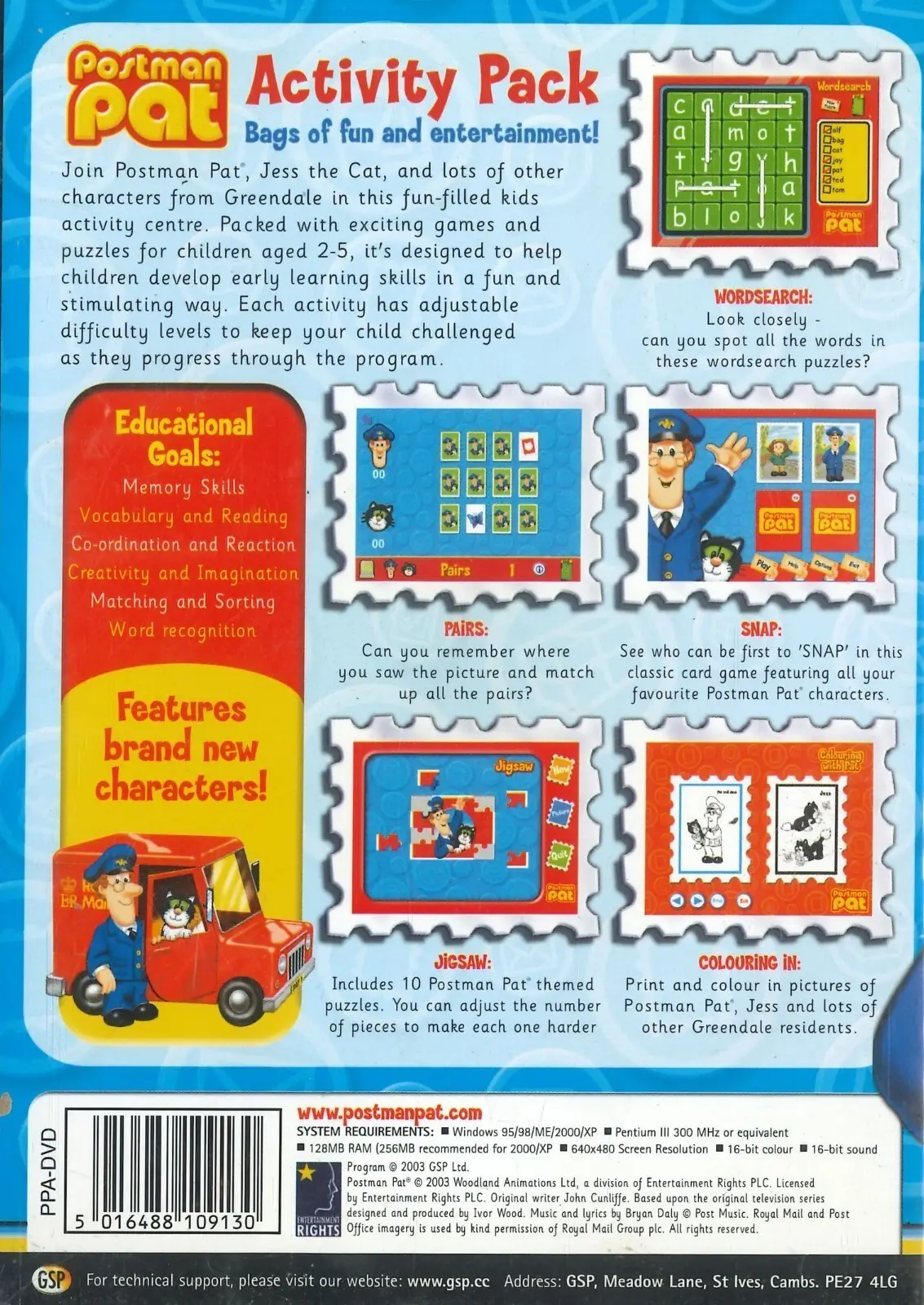 Postman Pat Activity Pack PC CD-ROM for Windows - image 2 | Free standard UK delivery included | Discount Quality Products